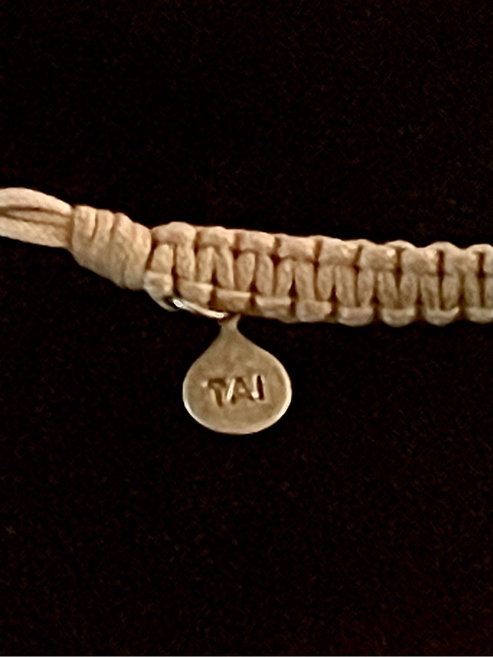 TAI Jewelry Macramé Bracelet with Gold Crystals! - Picture 3 of 5